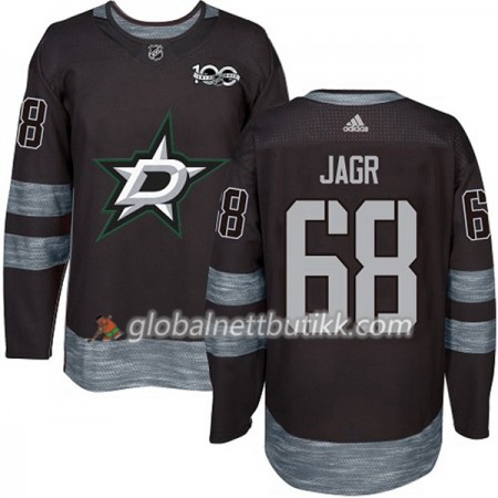 Dallas Stars Hockeydrakt Jaromir Jagr 68 1917-2017 100th Anniversary Svart Adidas Authentic - Herre